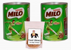 Nestle Milo Active Go Tin, 400g - Pack of 2 with Food Library Golden Raisins, 100g